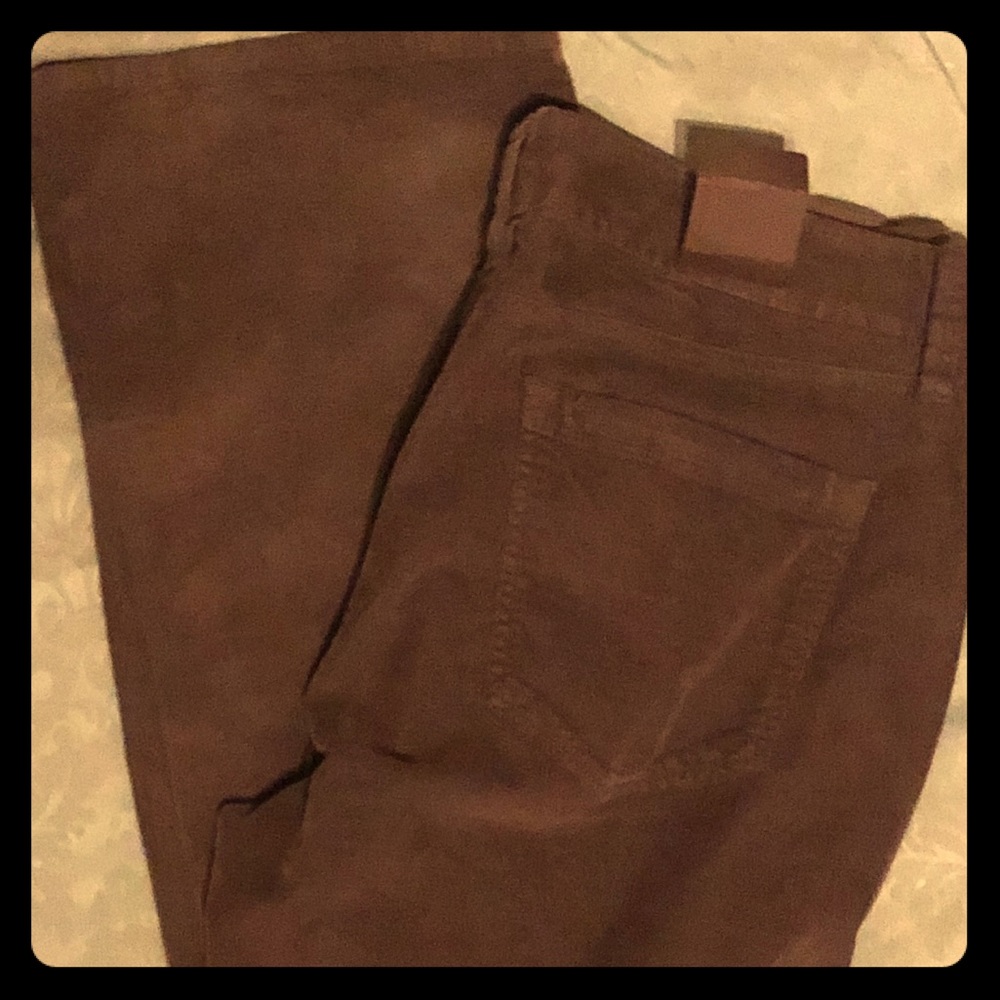 Banana republic straight leg corduroy pants brown